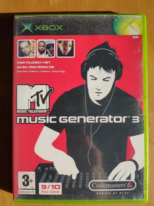 XBOX - MTV Music Generator 3, Consoles de jeu & Jeux vidéo, Jeux | Xbox Original, Musique, Envoi