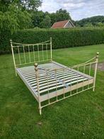 Bedframe 140cm + lattenbodem, Huis en Inrichting, Slaapkamer | Bedden, Ophalen, Gebruikt, Tweepersoons, 140 cm