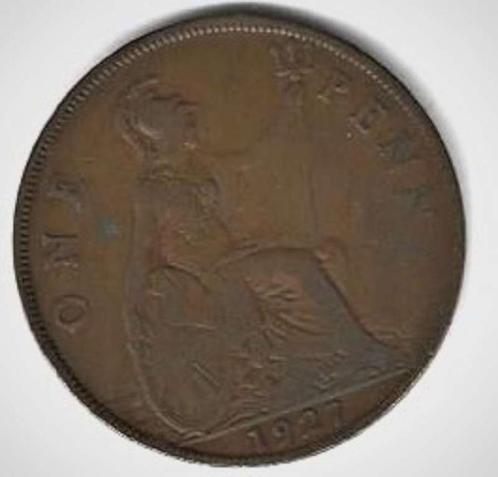 Munten UK ONE PENNY 1927 ZFr - king George V, Postzegels en Munten, Munten | Europa | Niet-Euromunten, Losse munt, Overige landen