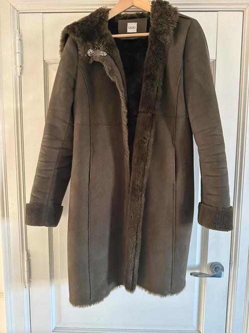 Fijne mantel Liu Jo, Kleding | Dames, Jassen | Winter, Zo goed als nieuw, Maat 38/40 (M), Groen, Ophalen of Verzenden