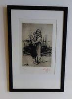 Oleffe August - Ets - Getekend/kader/Nummer, Ophalen of Verzenden