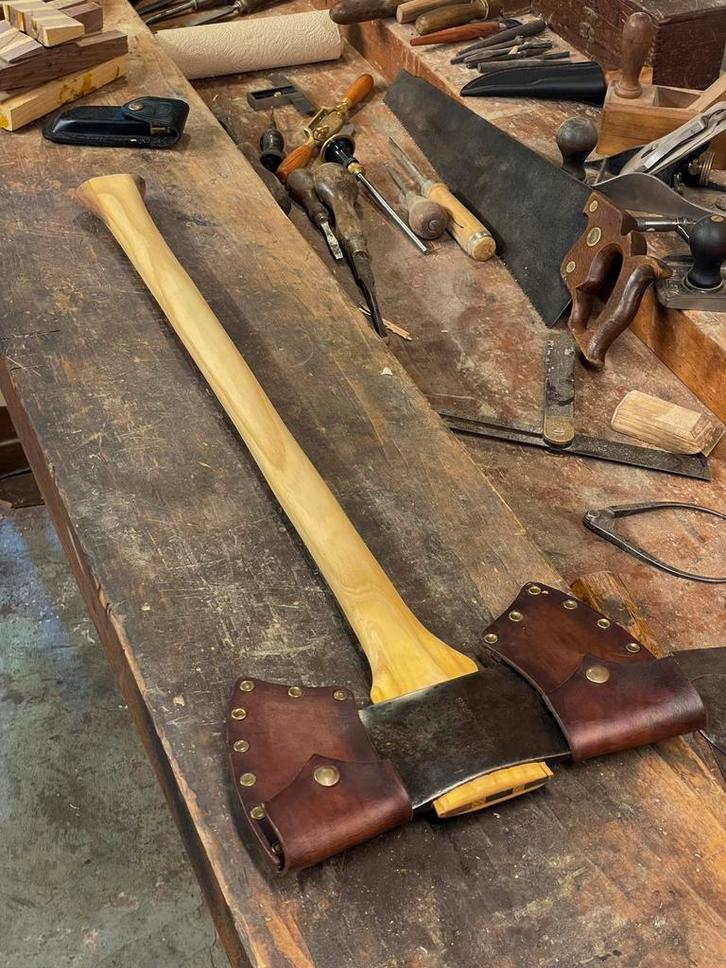 True Temper Flint Edge Kelly Works dubbelbit bijl USA, Antiek en Kunst, Antiek | Gereedschap en Instrumenten, Ophalen of Verzenden
