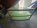 Glazen tafel voor tv of woonkamer 140x48, Ophalen of Verzenden, Zo goed als nieuw, Glas