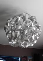 Designkroonluchter geborsteld aluminium diameter 90 cm, Ophalen of Verzenden, Zo goed als nieuw