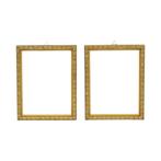 Set Van 2 Kleine Gouden Barok Lijsten Hout Klassiek, Minder dan 50 cm, Gebruikt, Ophalen of Verzenden, Nvt