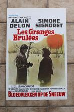 filmaffiche Alain Delon Les Granges Brulées 1973 filmposter, Verzamelen, Posters, Ophalen of Verzenden, A1 t/m A3, Zo goed als nieuw