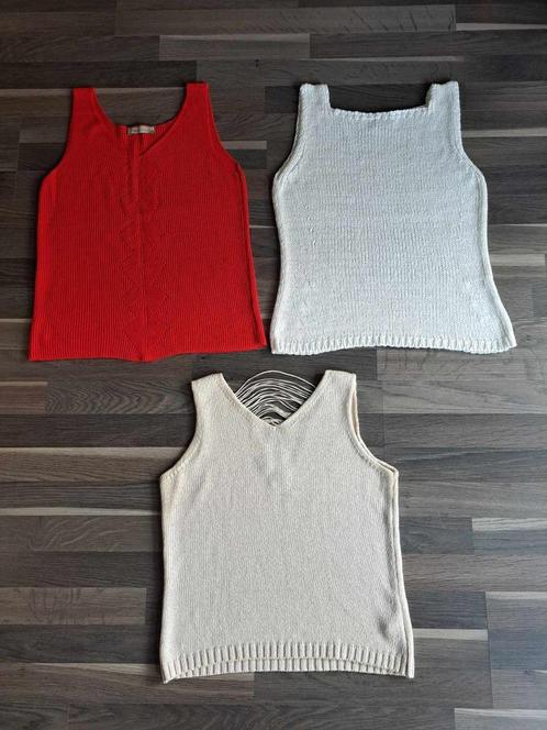 Gebreide top, M/L, Vêtements | Femmes, Tops, Comme neuf, Rouge, Sans manches, Enlèvement ou Envoi