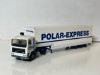 Herpa Volvo F12 Polar Express volume oplegger 1/87, Ophalen of Verzenden, Gebruikt, Bus of Vrachtwagen, Herpa