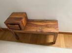 Kleine massief houten entreekast voor de hal, Ophalen, Gebruikt, 1 of 2 laden, 50 tot 100 cm