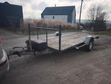Remorque plateau freiné / comme neuf / Full équipé ! beschikbaar voor biedingen
