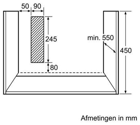 combi hetelucht - stoomoven Bosh, Electroménager, Fours, Neuf, Encastré, Air chaud, Vapeur, Enlèvement