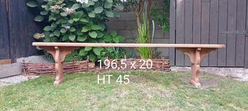 Ancien banc de ferme 
196,5 x 20
Hauteur 45, Enlèvement, Utilisé