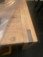 Houten tafel weba te koop, Huis en Inrichting, Ophalen, Vier personen, Rechthoekig, Landelijk