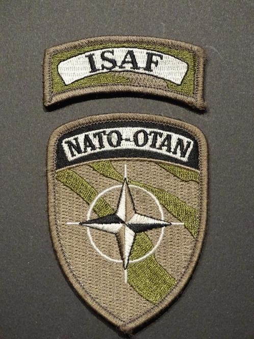 écusson nato otan isaf italie armée, Verzamelen, Militaria | Algemeen, Overige soorten, Ophalen