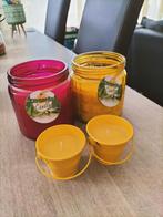4x Citronellakaarsen, Huis en Inrichting, Woonaccessoires | Kandelaars en Kaarsen, Ophalen of Verzenden, Zo goed als nieuw, Kaars
