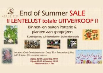Uitverkoop bloemen en planten beschikbaar voor biedingen
