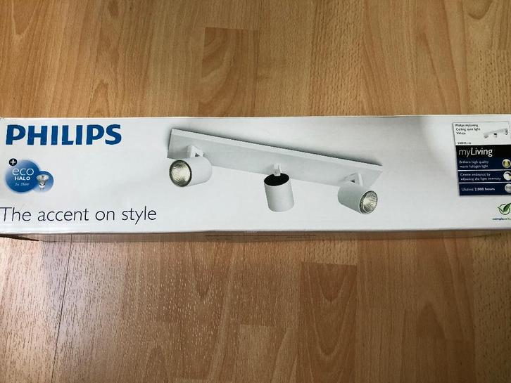 Philips Runner spot, Huis en Inrichting, Lampen | Spots, Nieuw, Plafondspot of Wandspot, Metaal of Aluminium, Halogeen, Ophalen of Verzenden