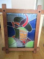 Glasraam in lood, Antiek en Kunst, Ophalen