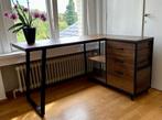 Bureau d'angle - table ordinateur - Industriel - 135x100x75, Huis en Inrichting, Bureaus, Ophalen, Nieuw, Bureau