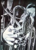 Bastuba Bb front 3/4  Bohn and Melin, Ophalen, Gebruikt, Tuba in si bemol, Met koffer of draagtas