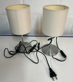 2 lampes en métal avec abat-jour, Enlèvement ou Envoi