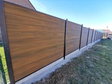 DESTOCKAGE ! Clôture composite TECK  Full KIT 180 cm H  beschikbaar voor biedingen