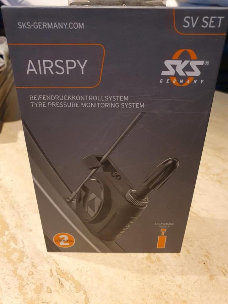 SKS airspy, Fietsen en Brommers, Fietsaccessoires | Fietspompen, Zo goed als nieuw, Drukmeter, Elektrisch, Ophalen of Verzenden