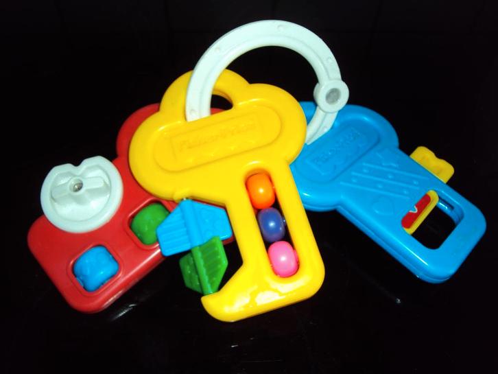 fisher price, set van activity sleutels *VINTAGE*, Kinderen en Baby's, Speelgoed | Fisher-Price, Ophalen of Verzenden