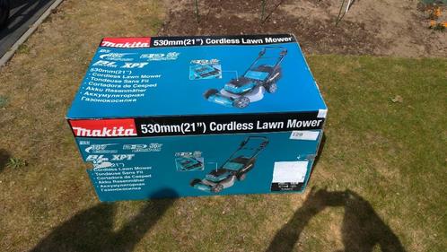 Nieuwe Makita grasmaaier 53cm op Accu,lader en 4accu incluis, Tuin en Terras, Grasmaaiers, Nieuw, Accu-grasmaaier, 50 cm of meer
