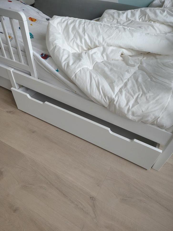 2 lades voor bed 90x200 - Petite Amelie, Huis en Inrichting, Slaapkamer | Bedden, Zo goed als nieuw, Wit, Ophalen