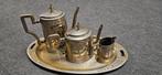 Verzilverd koffie thee melk set, Antiek en Kunst, Antiek | Servies compleet, Ophalen of Verzenden