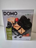 Croque-monsieur et gaufrier Domo 2 en 1 NOUVEAU, Enlèvement ou Envoi, Assiettes lavables au lave-vaisselle, Neuf