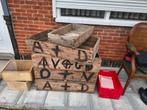 Gratis houten bakken te st Gillis Dendermonde, Ophalen