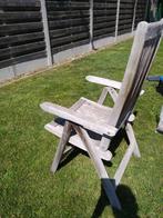 Twee tuinstoelen., Tuin en Terras, Tuinstoelen, Ophalen, Gebruikt, Teakhout
