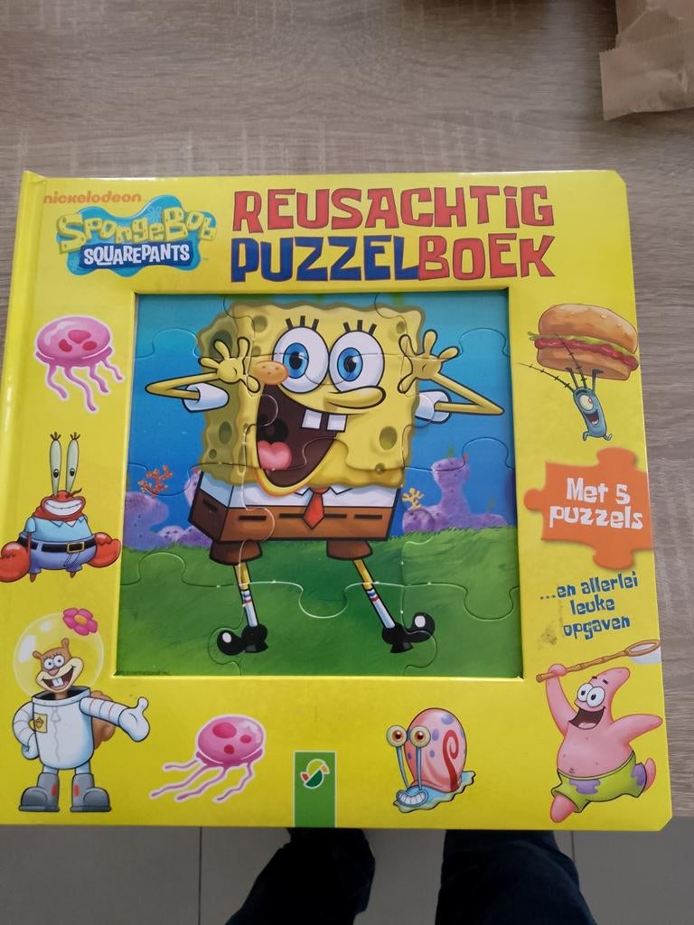 Sponge bob puzzelboek, Ophalen of Verzenden, Zo goed als nieuw