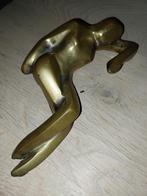 Bronzen messing beeldje, getekend, Enlèvement ou Envoi