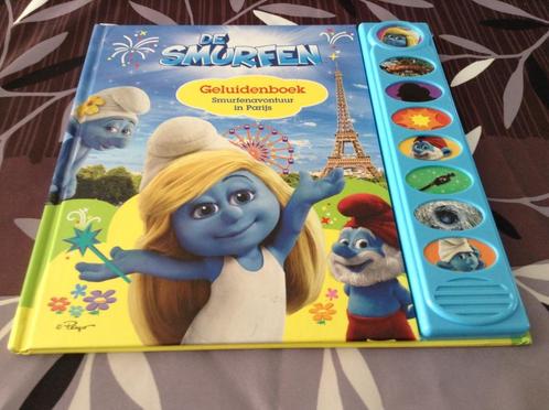 De Smurfen geluiden boek: Smurfen avontuur in Parijs (2013), Boeken, Kinderboeken | Kleuters, Zo goed als nieuw, Non-fictie, 4 jaar