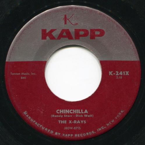 The X-Rays – Chinchilla " Popcorn ' 7 ", Cd's en Dvd's, Vinyl | Rock, Zo goed als nieuw, Overige genres, Overige formaten, Ophalen of Verzenden