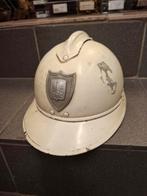 Casque Police communale Liège 1930-40 Fonson, Verzamelen, Ophalen of Verzenden, Rijkswacht, Helm of Baret