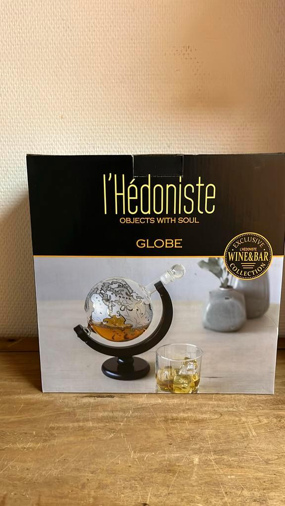 Décanteur à whisky l’hédoniste globe terrestre balvi, Collections, Vins, Neuf, Enlèvement ou Envoi