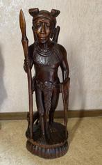 Houten Afrikaanse vrouw, Antiek en Kunst, Ophalen of Verzenden
