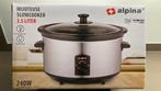 Alpina slow cooker 3,5l, Ophalen, Vaatwasmachinebestendig, Nieuw