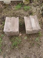 20 bruine betondakpannen, Ophalen