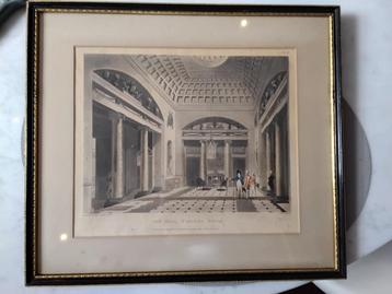 Antieke Kopergravure / Aquatint 1808 beschikbaar voor biedingen