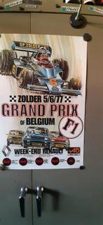 Affiche Formule  1 Zolder 1977, Ophalen of Verzenden, Zo goed als nieuw
