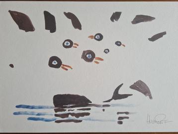 Hugo PRATT zeefdruk - Gesigneerd - The Whale beschikbaar voor biedingen