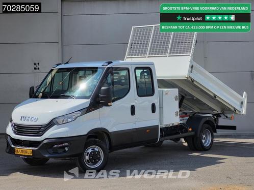 Iveco Daily 35C16 3.0L Open Laadbak met Kist Dubbel Cabine D, Auto's, Bestelwagens en Lichte vracht, Bedrijf, Te koop, Achteruitrijcamera