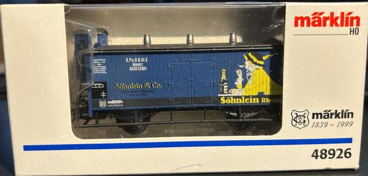 3051. H0 Märklin overdekte auto met doos., Hobby en Vrije tijd, Modeltreinen | H0, Nieuw, Wagon, Märklin, Ophalen of Verzenden
