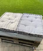 Paletten + paletkussens, Tuin en Terras, Ophalen, Gebruikt