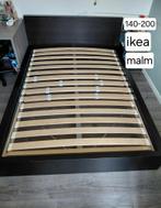 Bed+lattenbodem 140x200, Huis en Inrichting, Ophalen, Gebruikt, Zwart, 140 cm